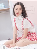 SSA丝社 NO.033 大大 红白格子齐臀超短裙肉丝(22)